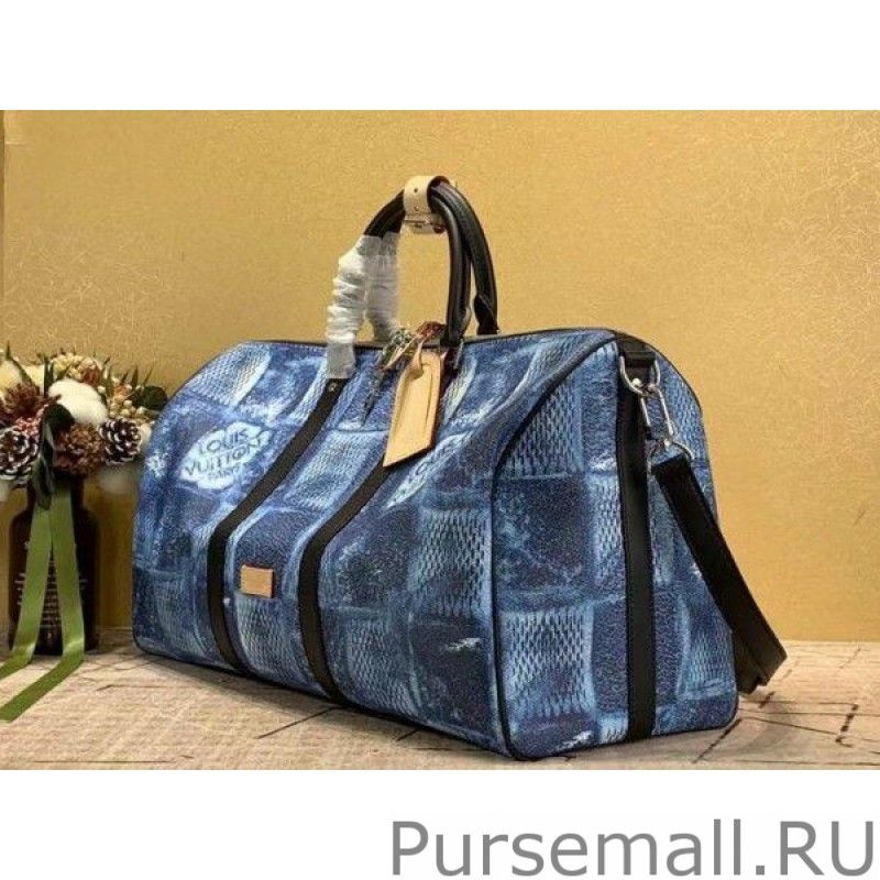 Keepall Bandouliere 50 Damier Salt N50059