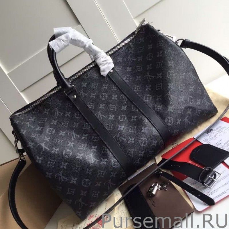 Keepall 45 Bandouliere Monogram Eclipse M40569