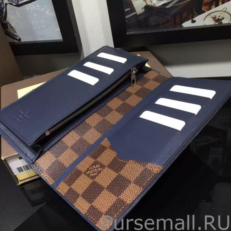 Brazza Wallet Damier Ebene Canvas N63168