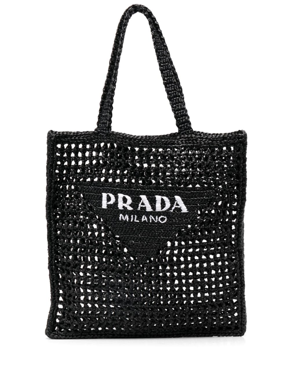 Pra*a logo-strap cross body bag