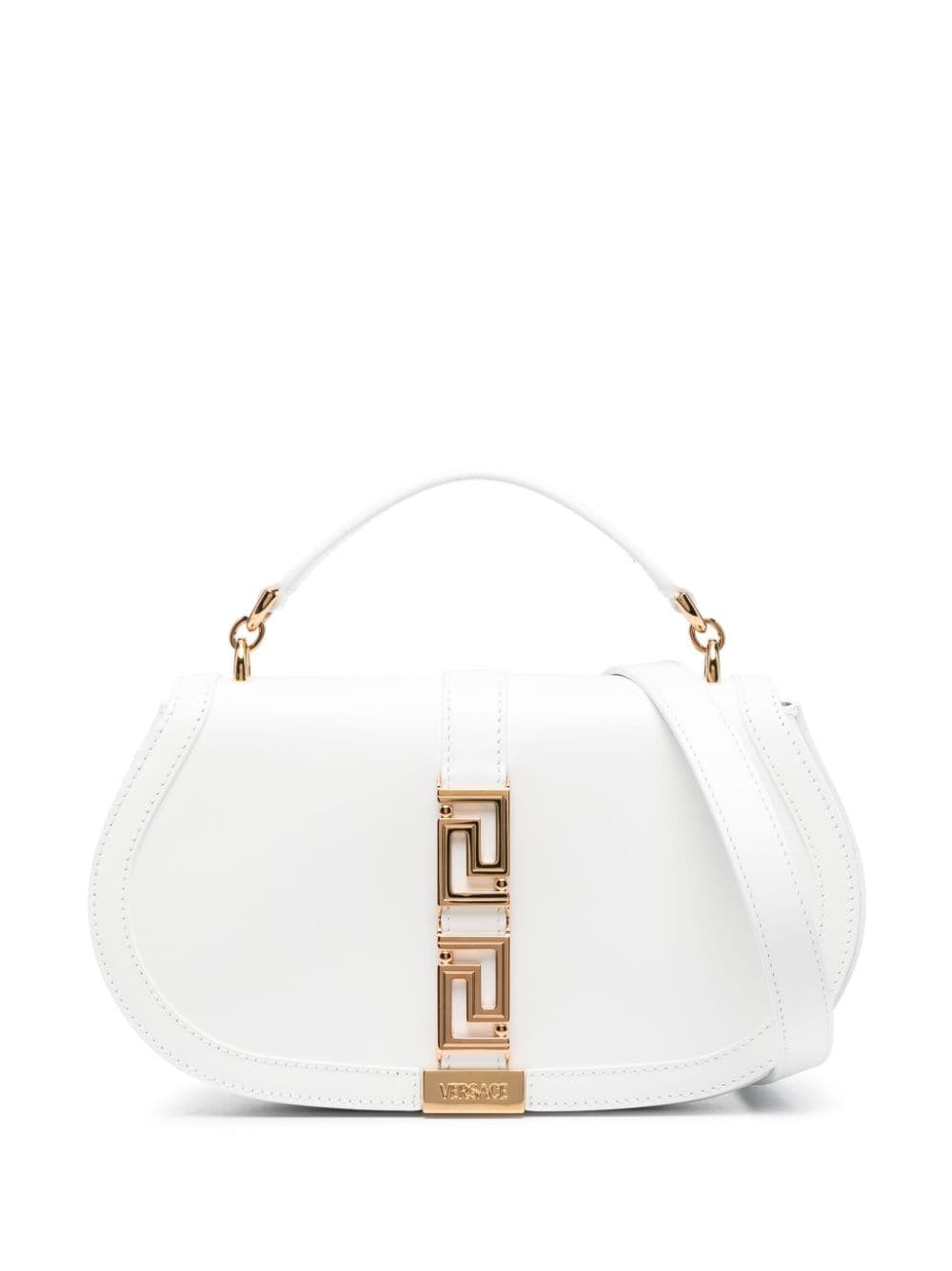 Versace Greca Goddess leather shoulder bag