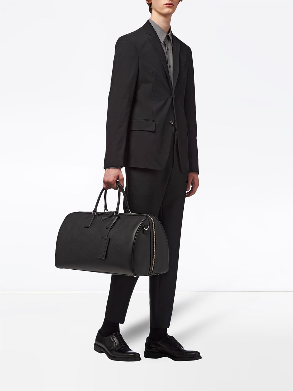 Pra*a re-nylon logo-plaque backpack