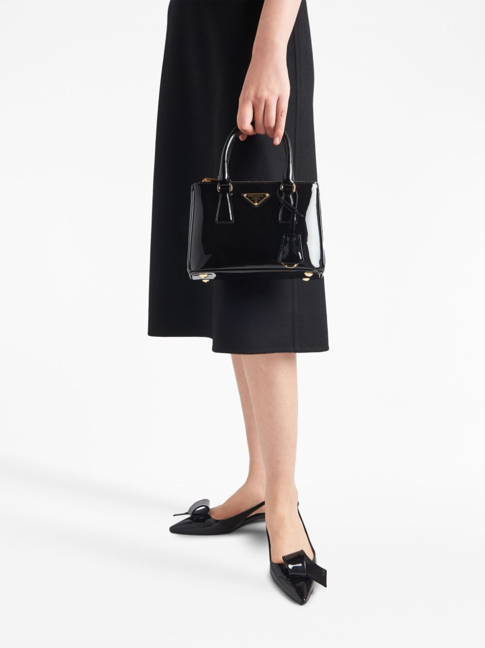 Pra*a galleria patent leather mini bag