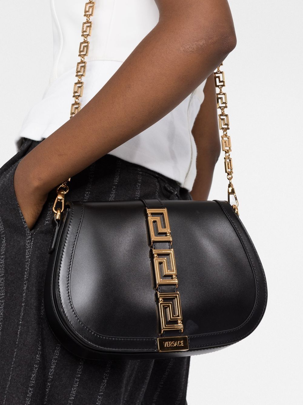 Versace large Greca Goddess shoulder bag