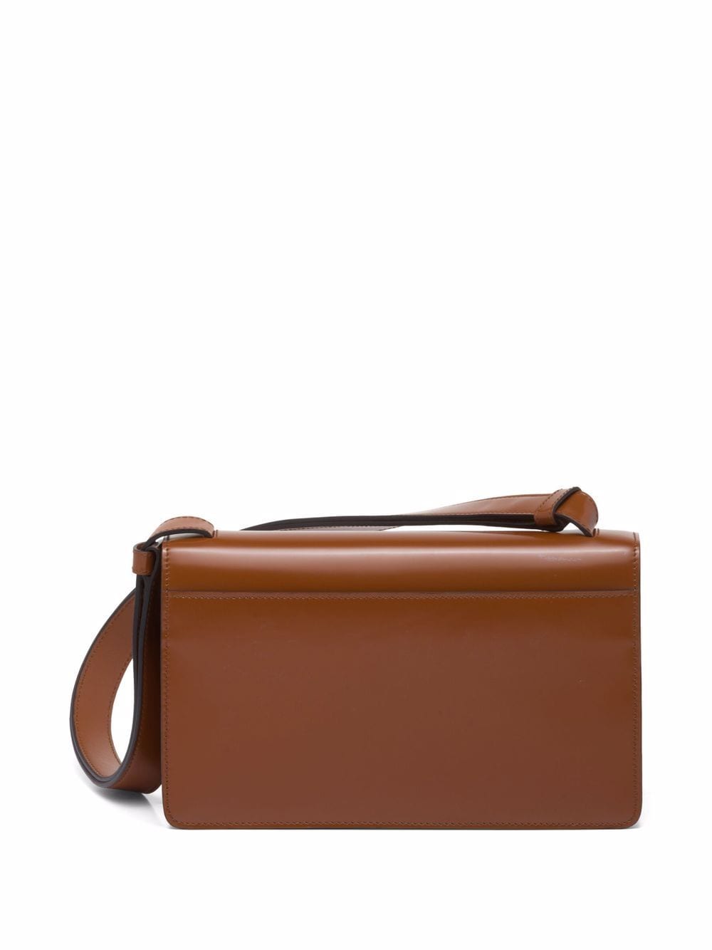 Pra*a emblème triangle-logo leather shoulder bag