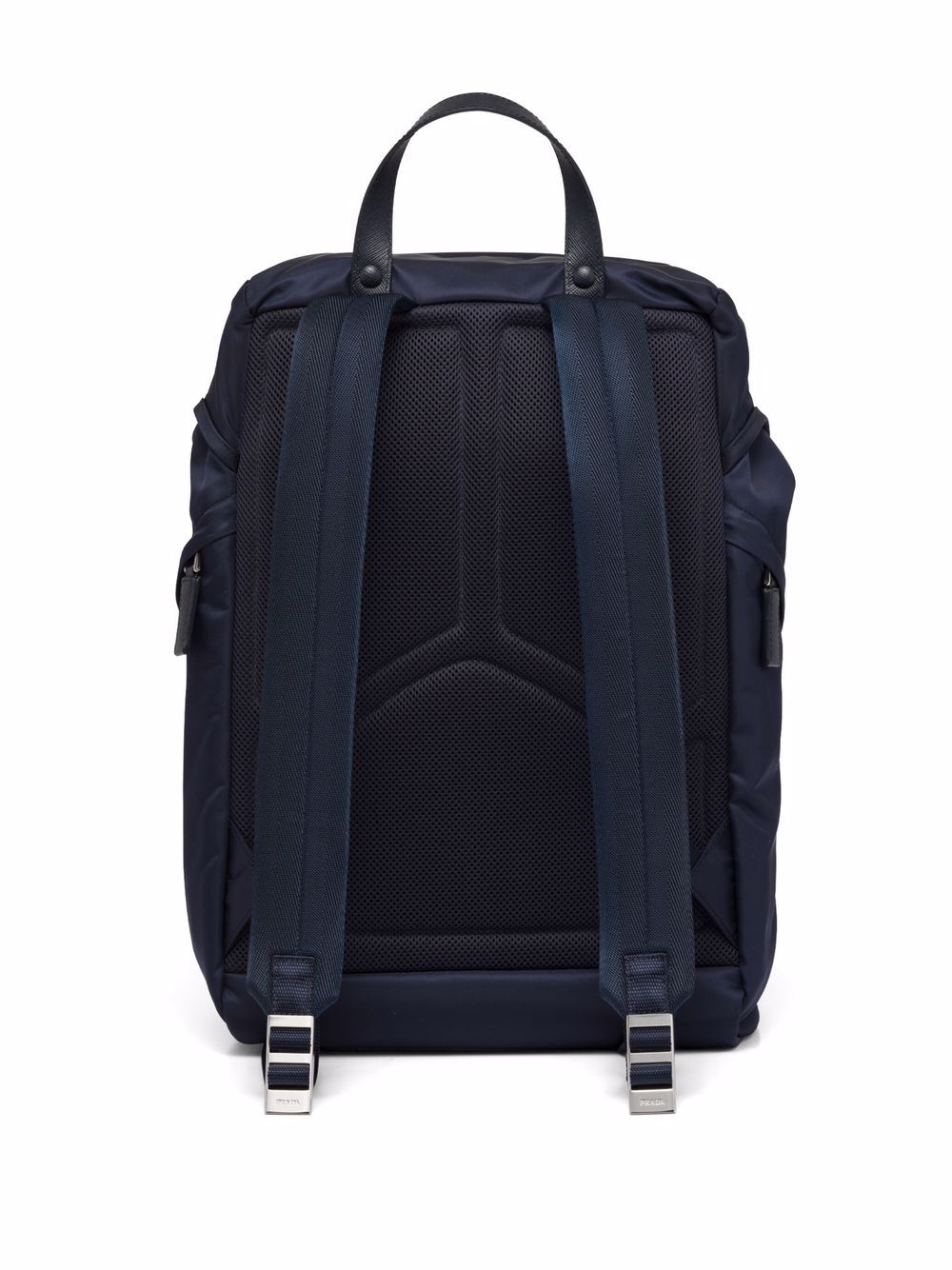Pra*a re-nylon triangle logo backpack