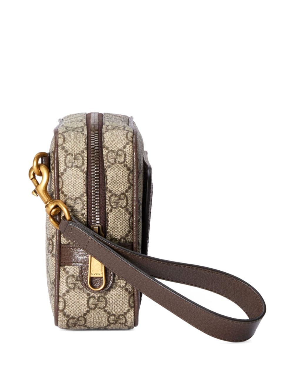 G*u*i ophidia logo-print clutch bag