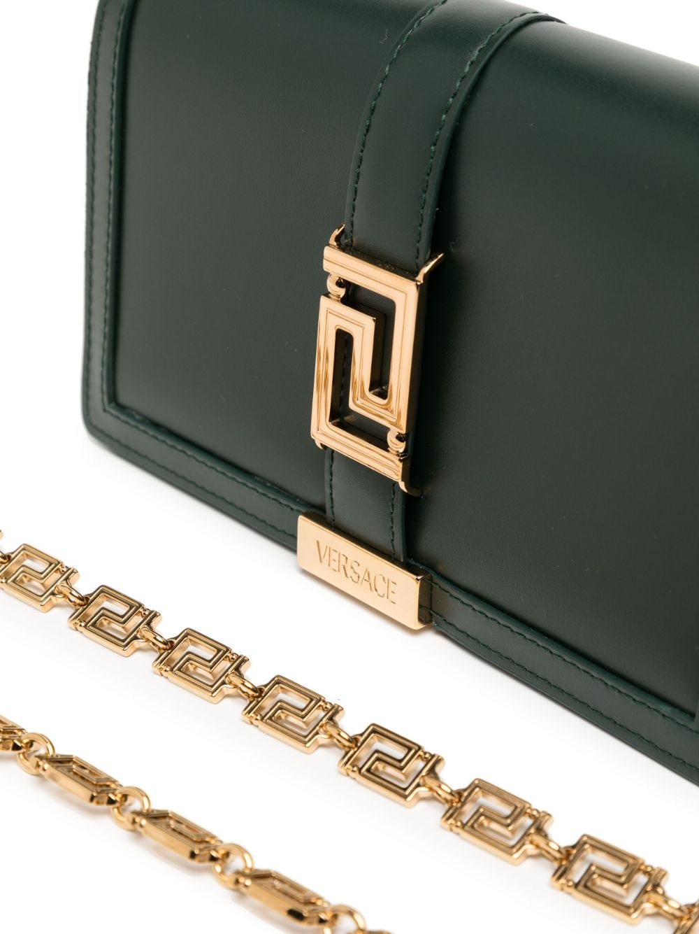 Versace Greca Goddess leather mini bag