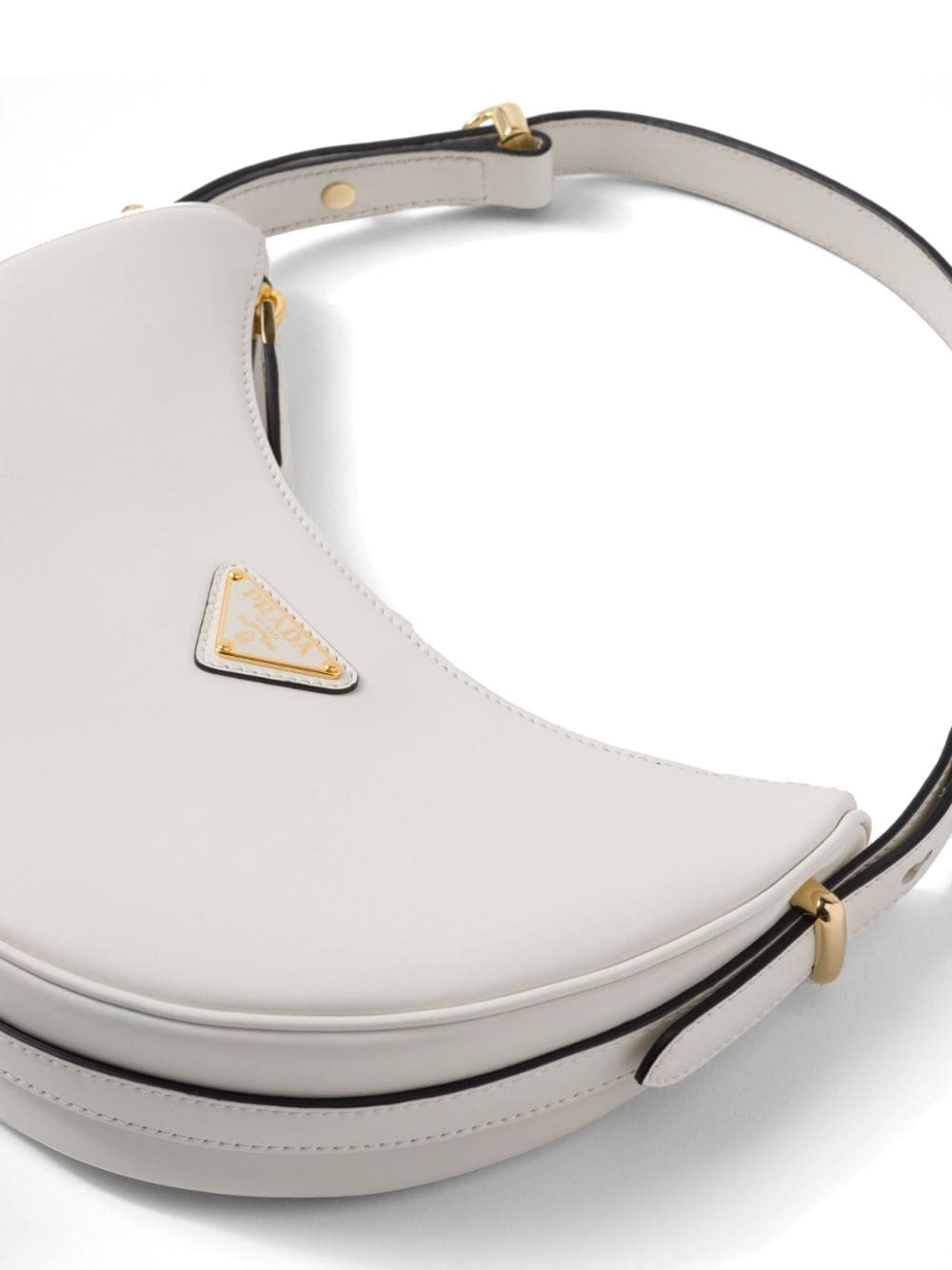 Pra*a arqué leather shoulder bag