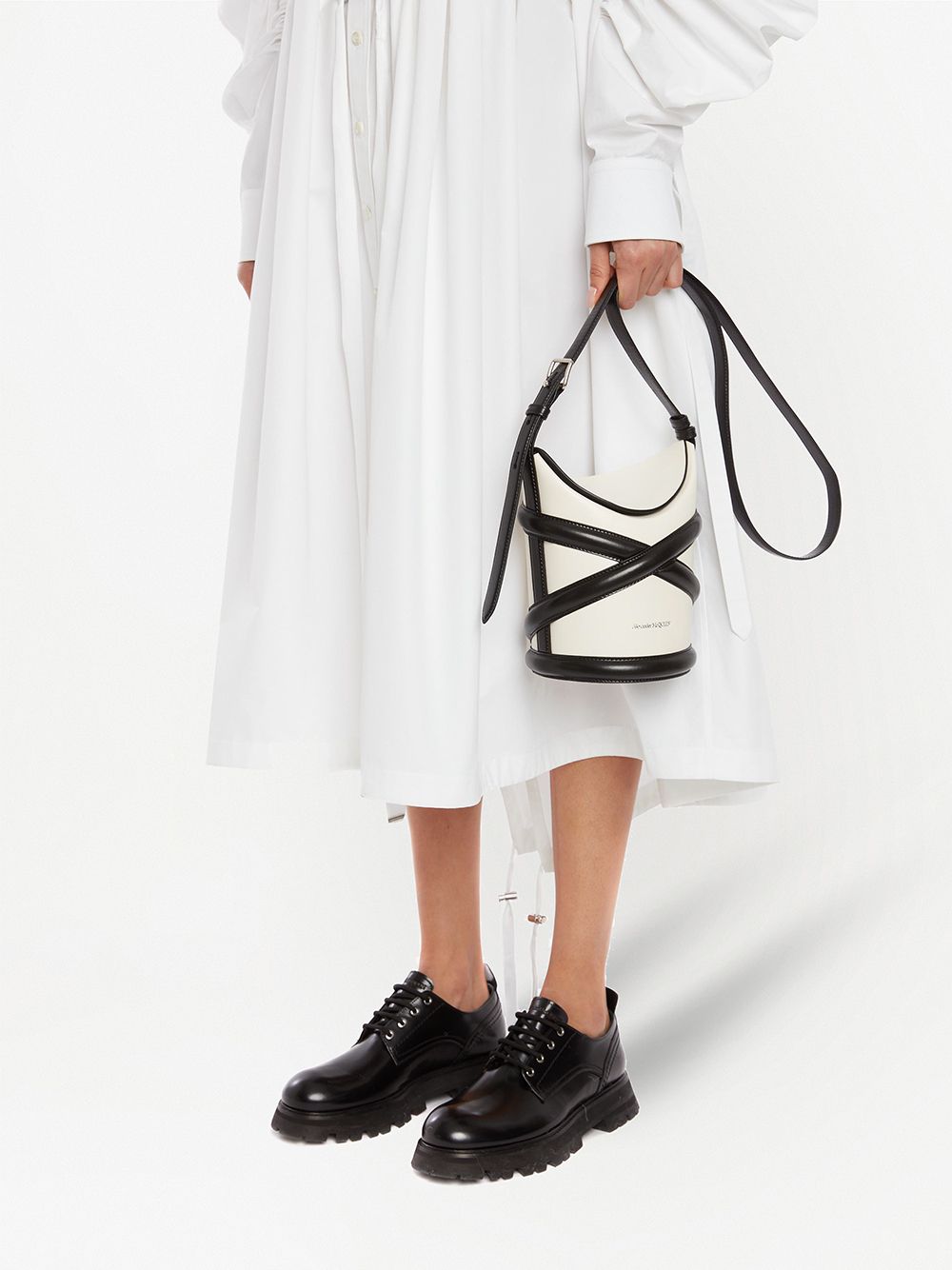 Alexander McQueen The Curve bucket bag