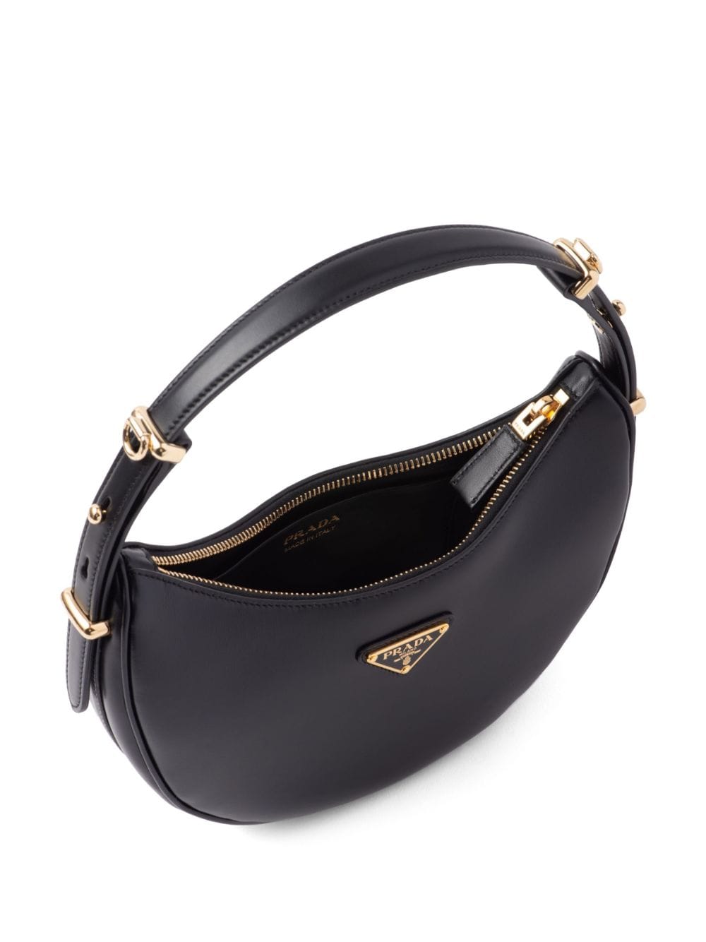 Pra*a arqué leather shoulder bag