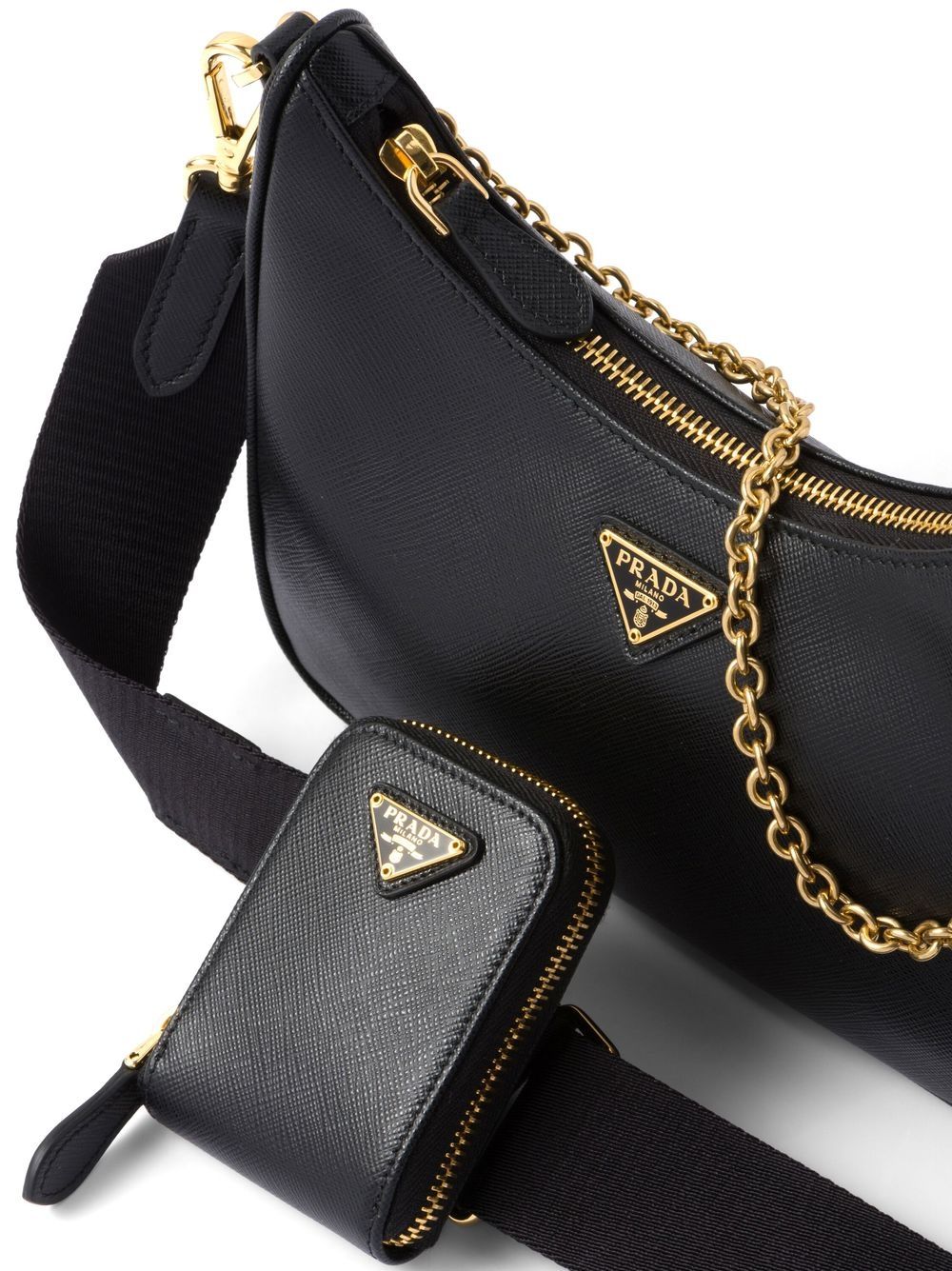 Pra*a re-edition 2005 leather shoulder bag