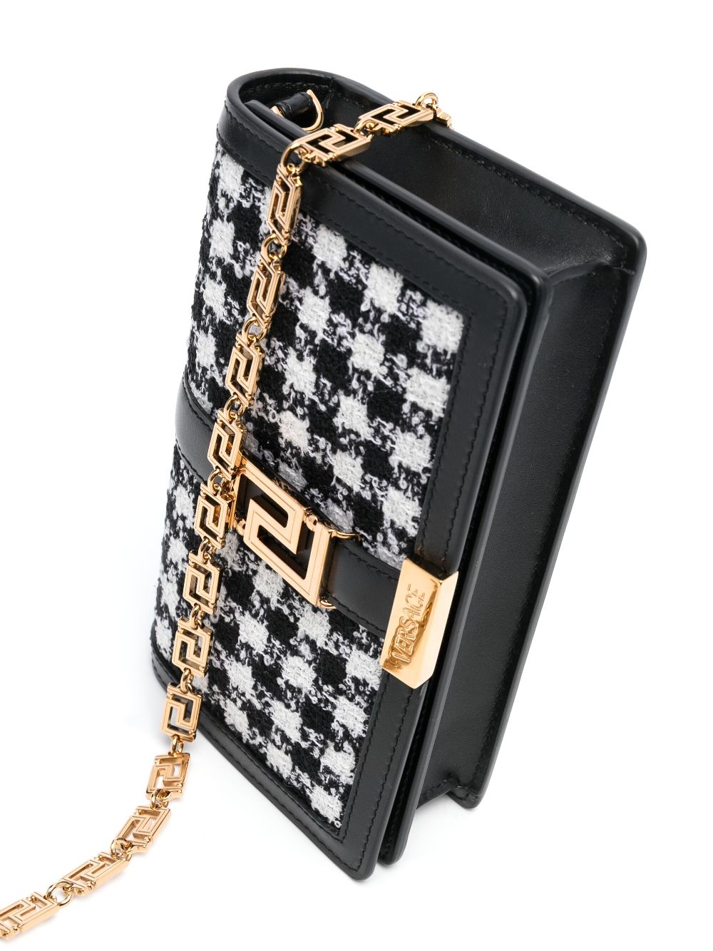 Versace Greca Goddess tweed mini bag