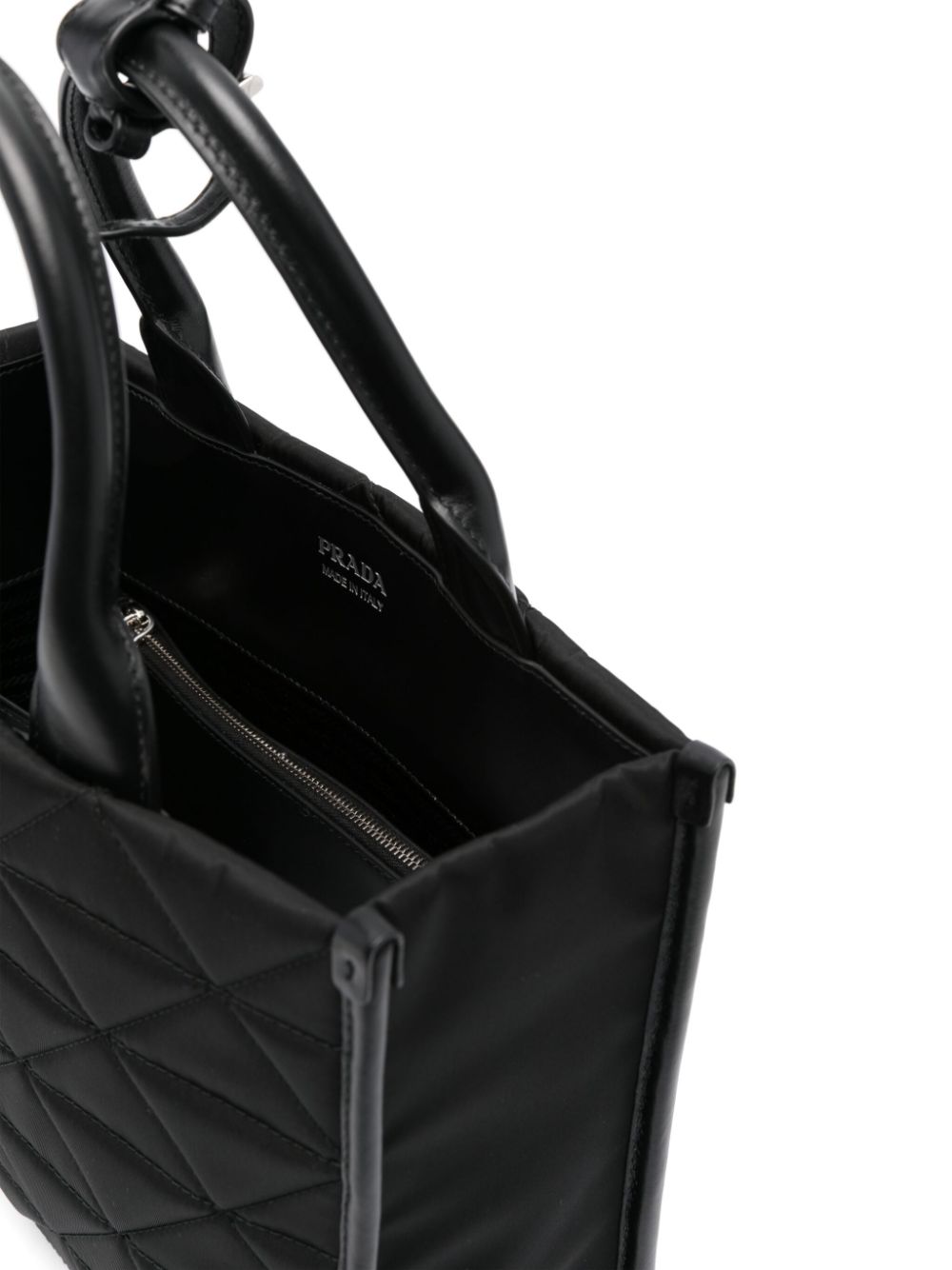 Pra*a symbole quilted tote bag