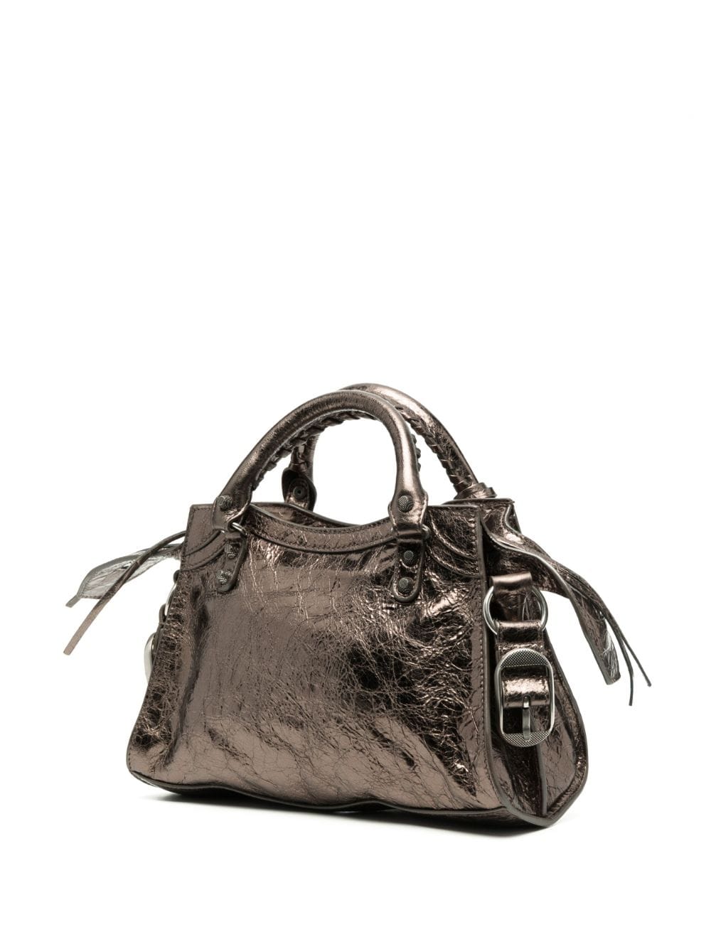 Ba*len*cia*ga xs neo cagole metallic tote bag